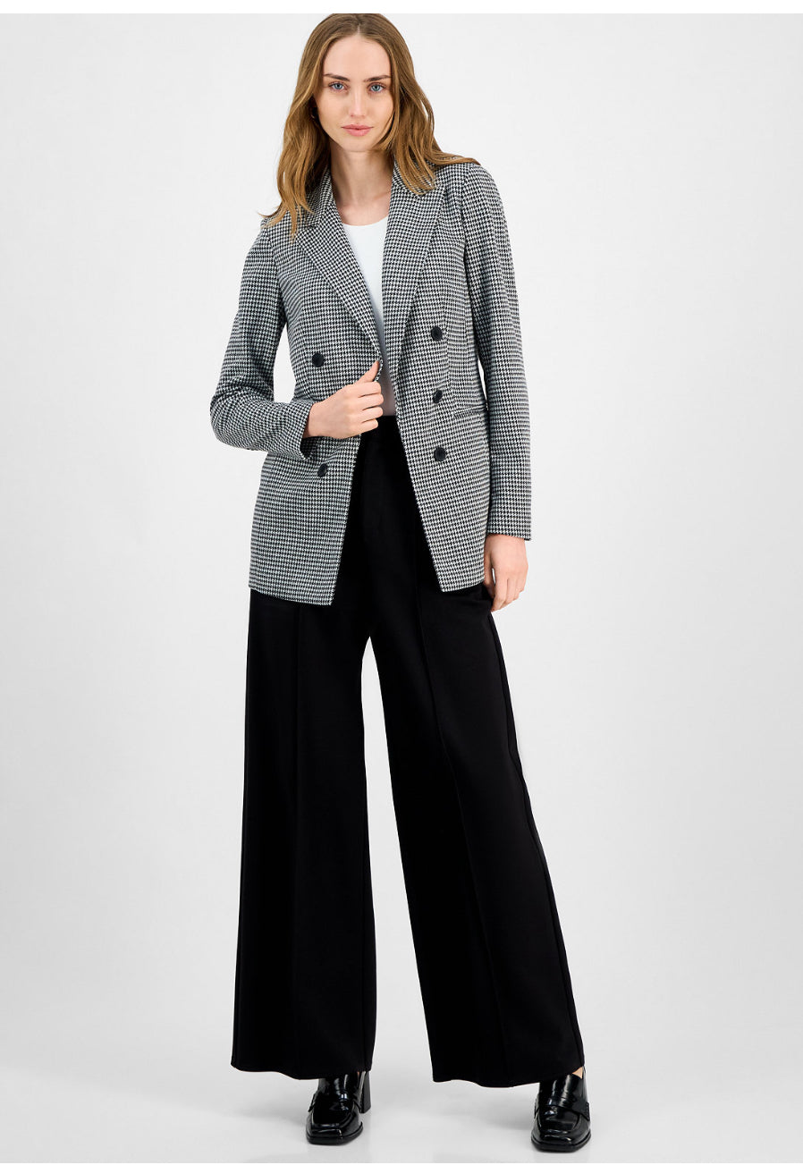 Bar III Women's Plaid Faux Double-Breasted Blazer