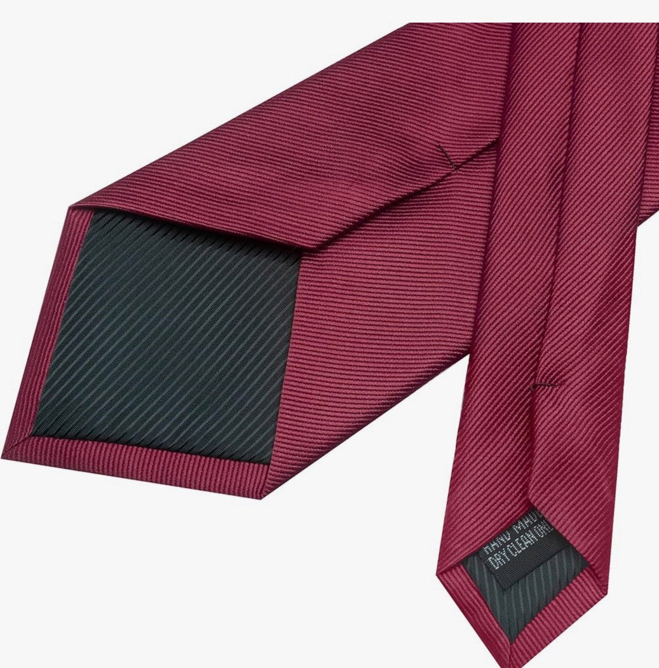Men's Blue Solid Pointed Necktie 4-Piece Set with Tie Bar & Lapel Pin