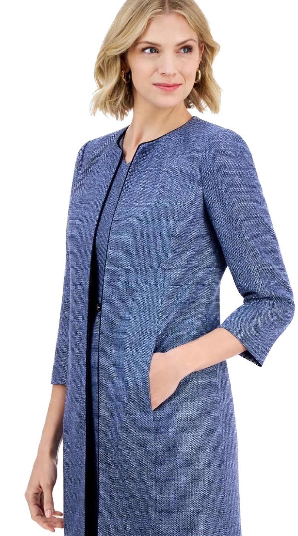 Kasper Women's Topper with Piping