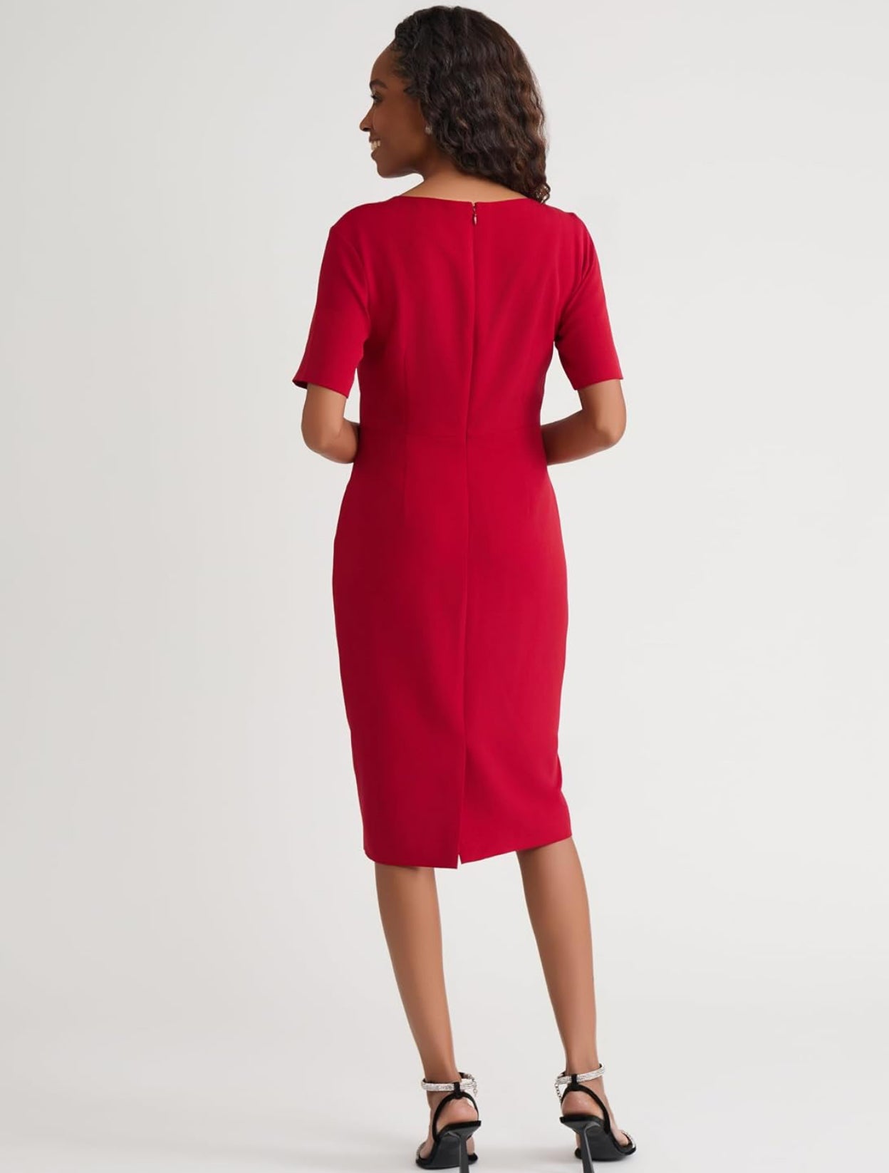 Kasper Women's Elbow Sleeve Embellished Dress