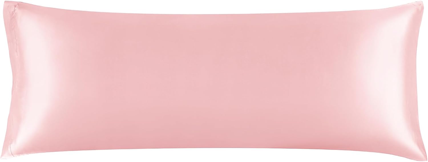 BEDELITE Satin Pillowcase for Hair and Skin, Super Soft and Cooling Similar to Silk Pillow Cases 2 Pack with Envelope Closure, Gift for Women Men(20"x30" Queen Size, Dark Grey)