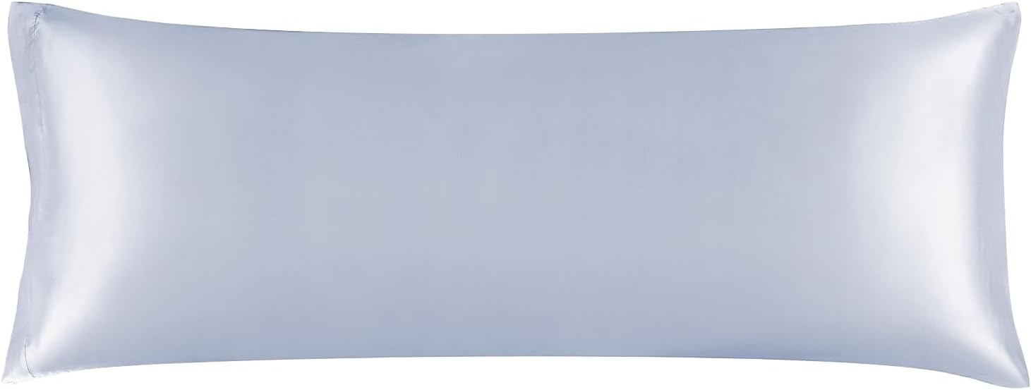 BEDELITE Satin Pillowcase for Hair and Skin, Super Soft and Cooling Similar to Silk Pillow Cases 2 Pack with Envelope Closure, Gift for Women Men(20"x30" Queen Size, Dark Grey)