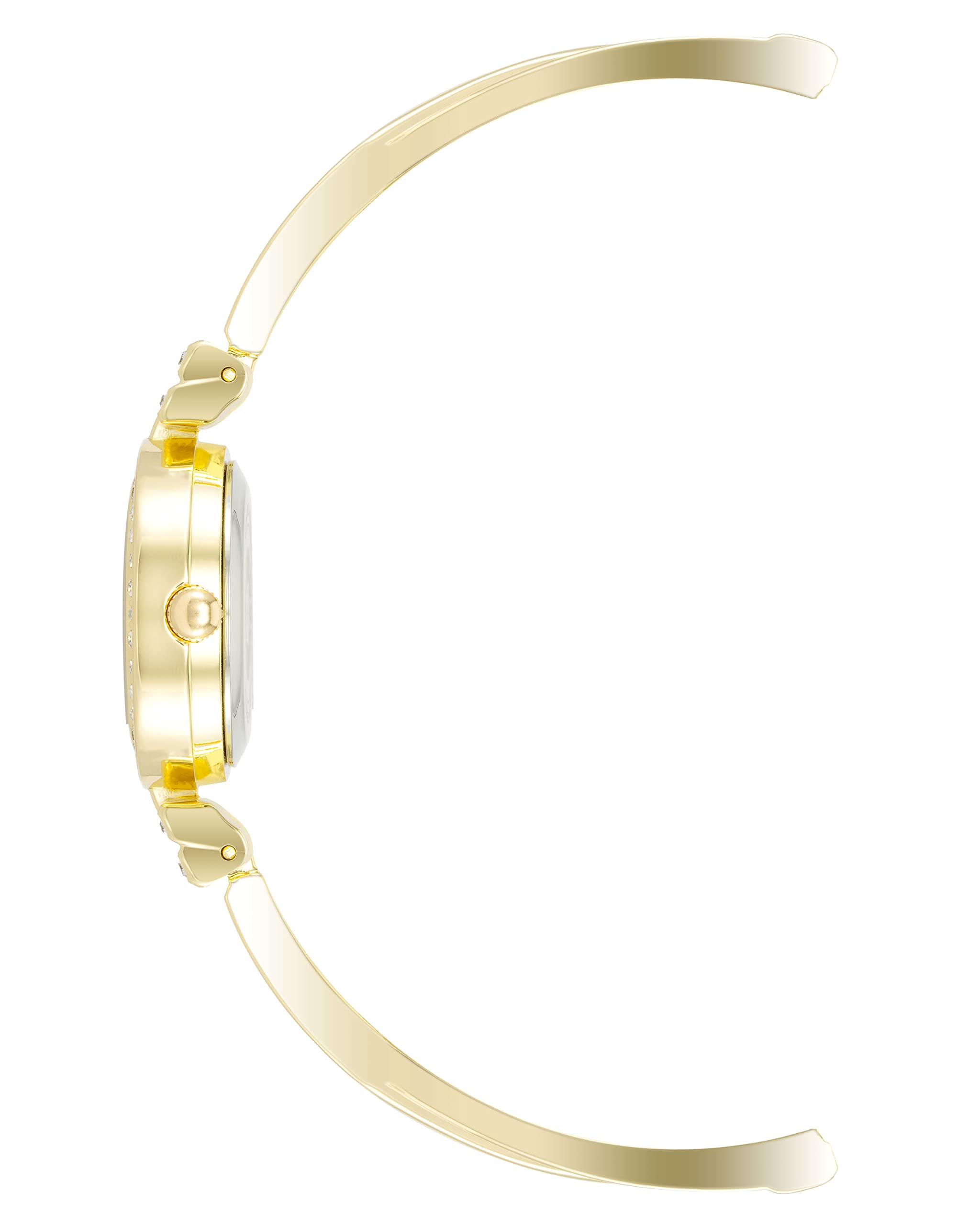 Anne Klein Women's Premium Crystal Accented Bangle Watch and Bracelet Set