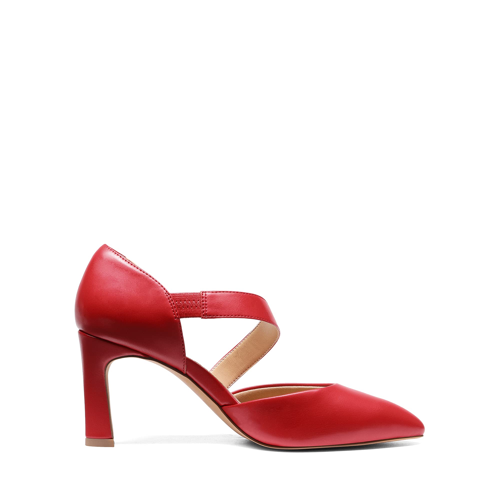 DREAM PAIRS Women's High Heels Pumps Dress Closed Pointed Toe Comfortable D'Orsay Pumps Shoes for Work Office Wedding Dancing Charmane