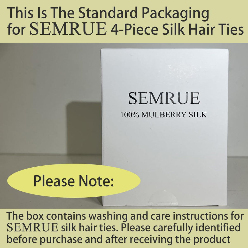 Mulberry Silk Hair Ties 4 PCS, 100% Pure 22 Momme Mulberry Silk Hair Scrunchies for Women Sleep, Elastics Hair Care No Damage, (Champagne Gold*4)