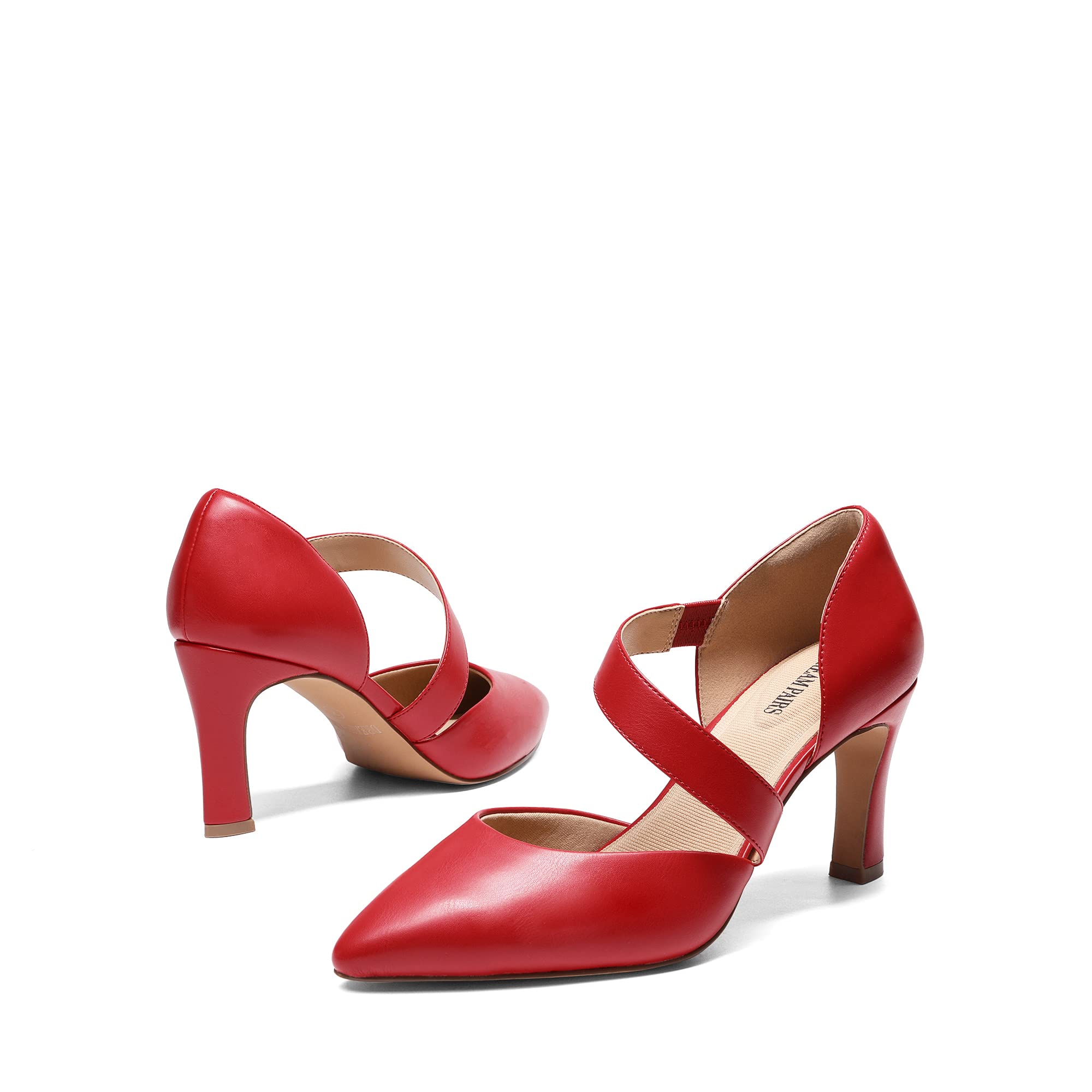 DREAM PAIRS Women's High Heels Pumps Dress Closed Pointed Toe Comfortable D'Orsay Pumps Shoes for Work Office Wedding Dancing Charmane