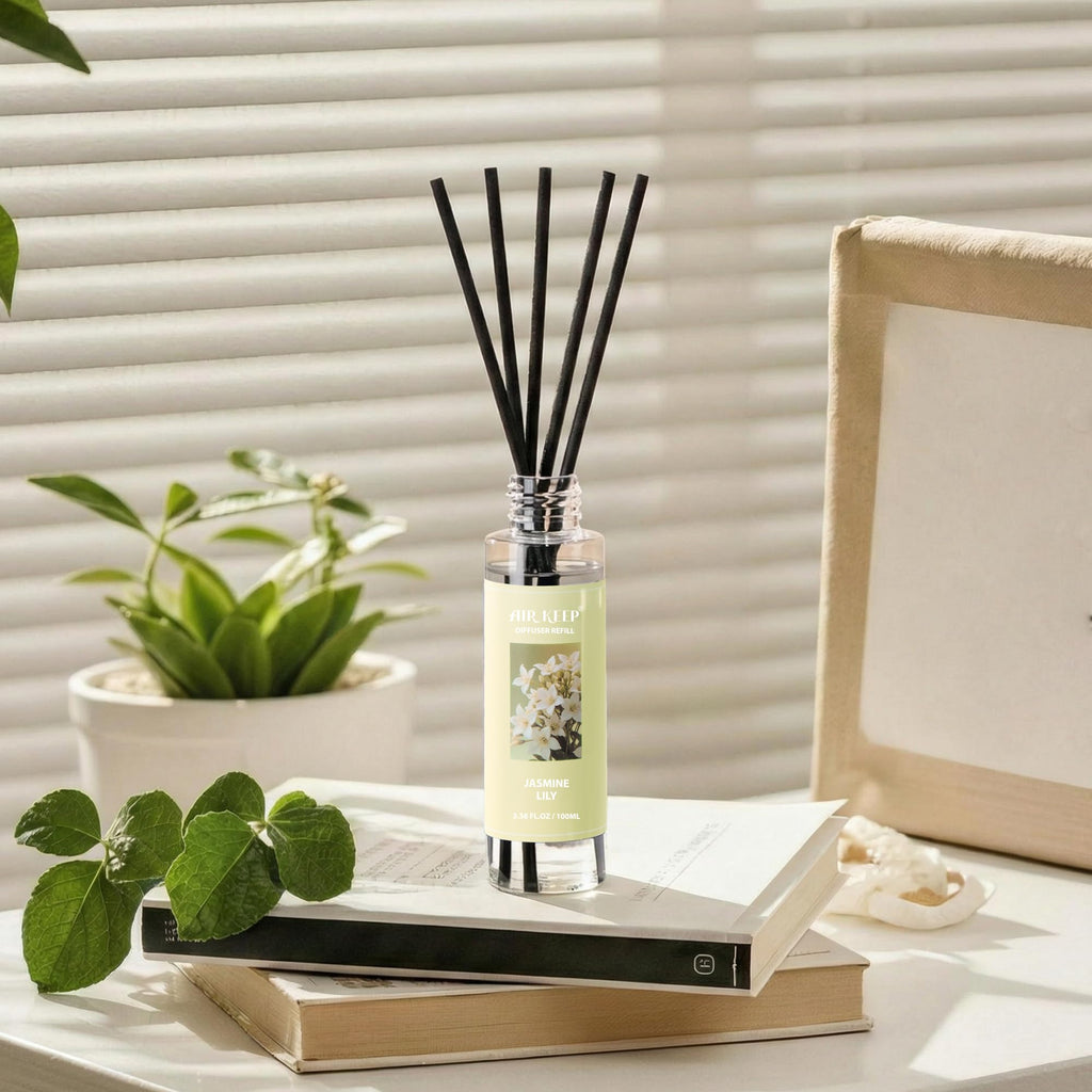 Airkeep Clean Linen Reed Diffuser Set