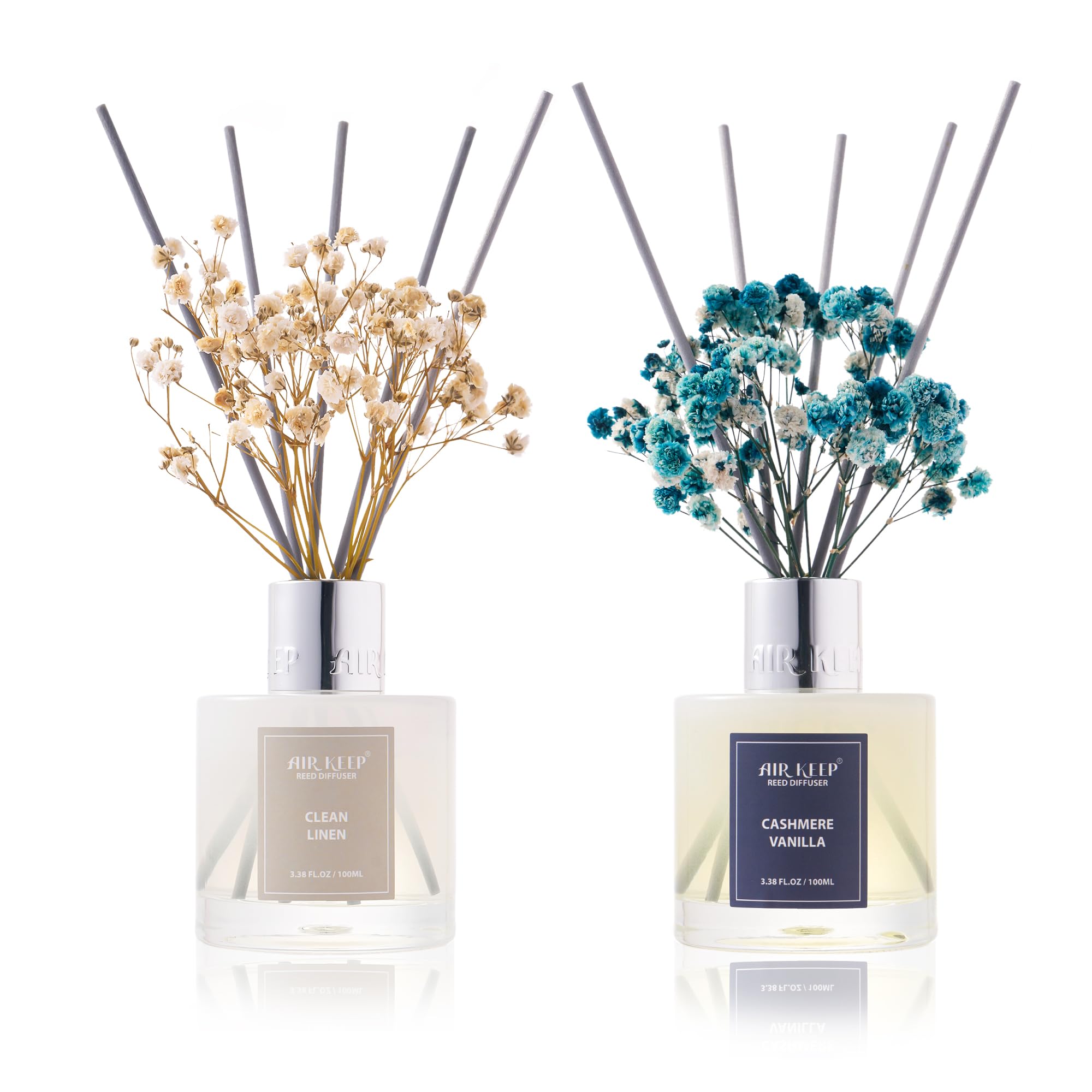 Airkeep Clean Linen Reed Diffuser Set