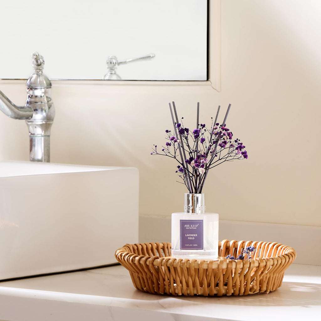 Airkeep Clean Linen Reed Diffuser Set