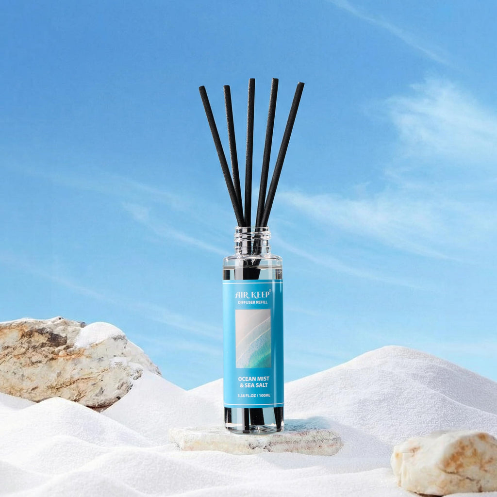 Airkeep Clean Linen Reed Diffuser Set