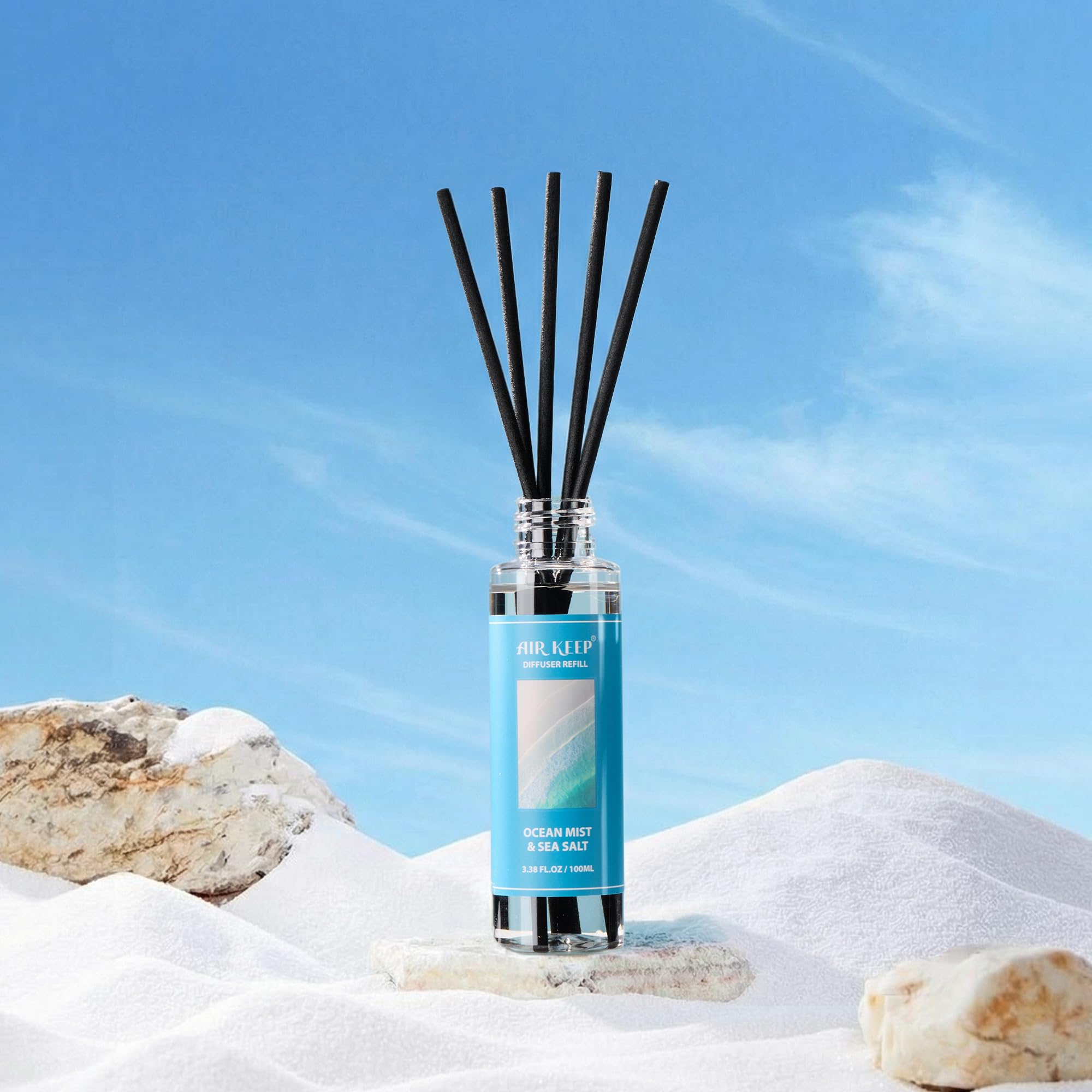 Airkeep Clean Linen Reed Diffuser Set