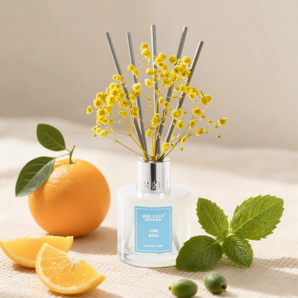 Airkeep Clean Linen Reed Diffuser Set