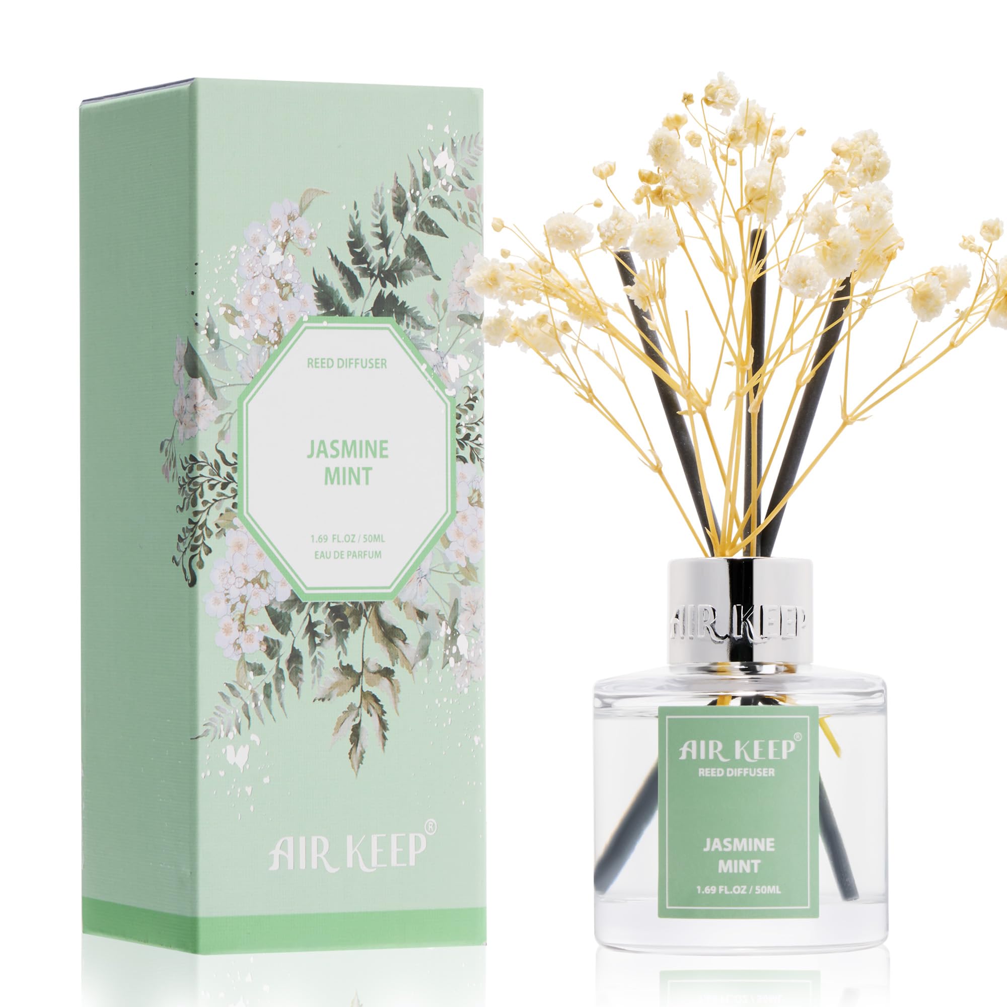 Airkeep Clean Linen Reed Diffuser Set