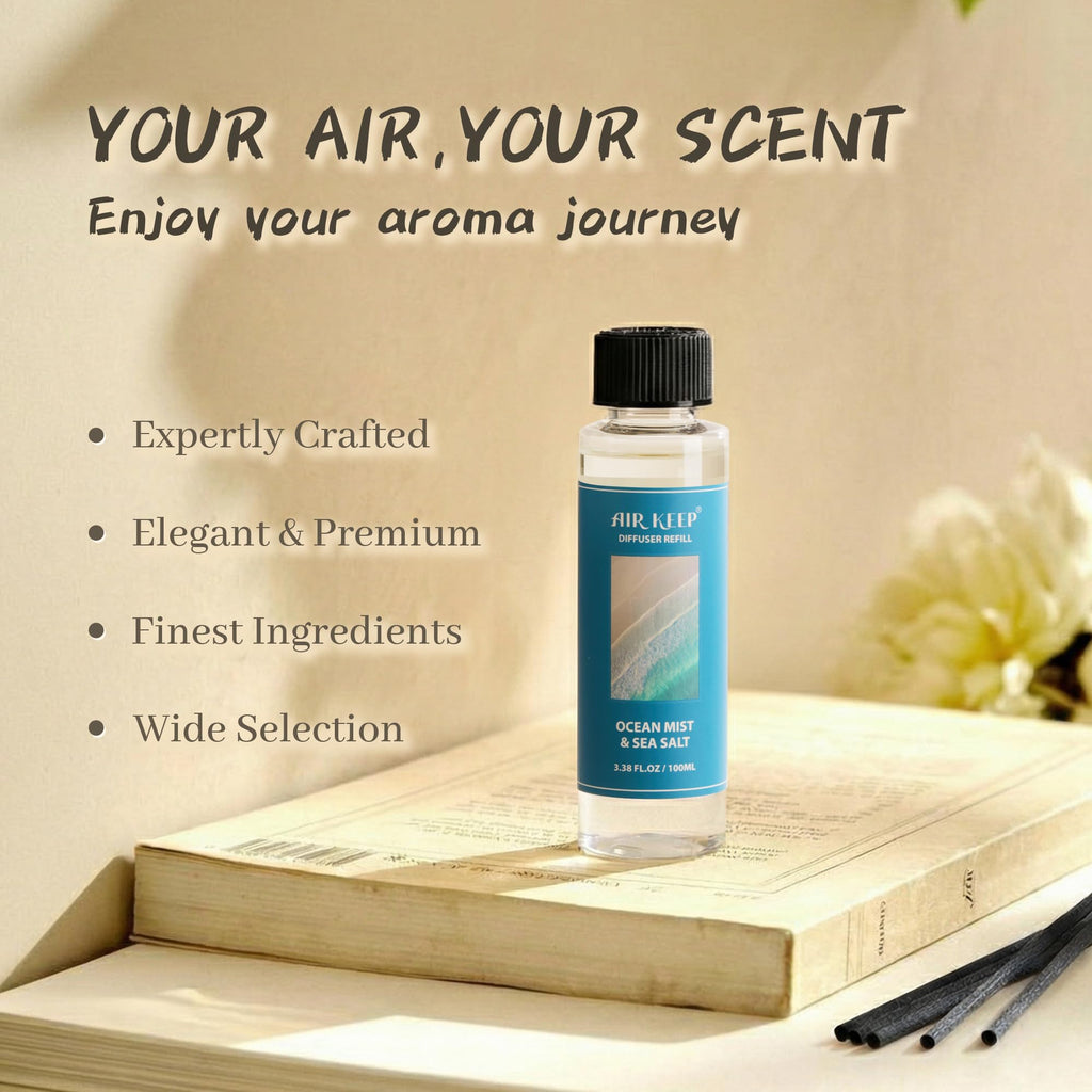 Airkeep Clean Linen Reed Diffuser Set