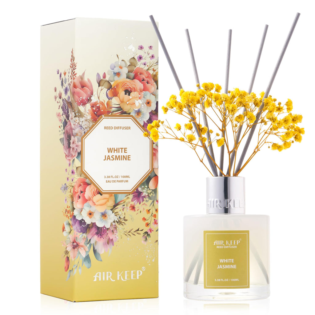 Airkeep Clean Linen Reed Diffuser Set