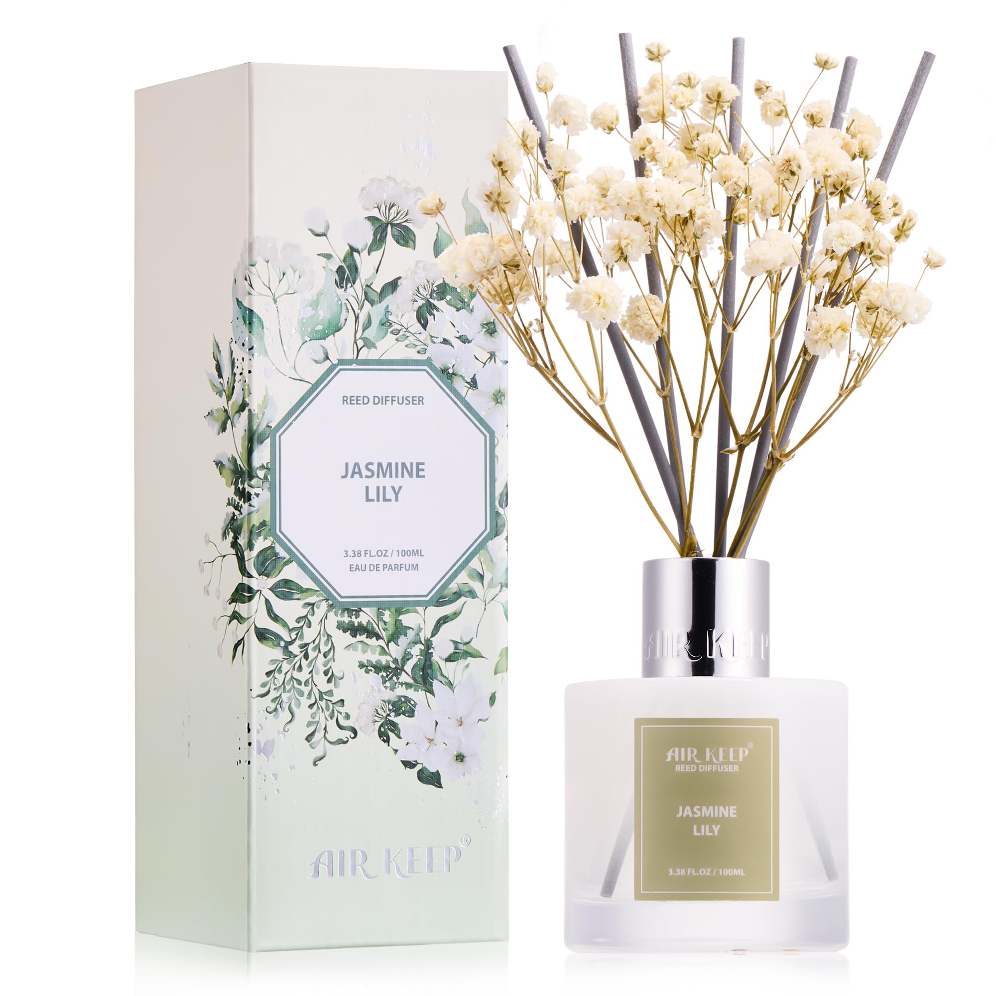 Airkeep Clean Linen Reed Diffuser Set