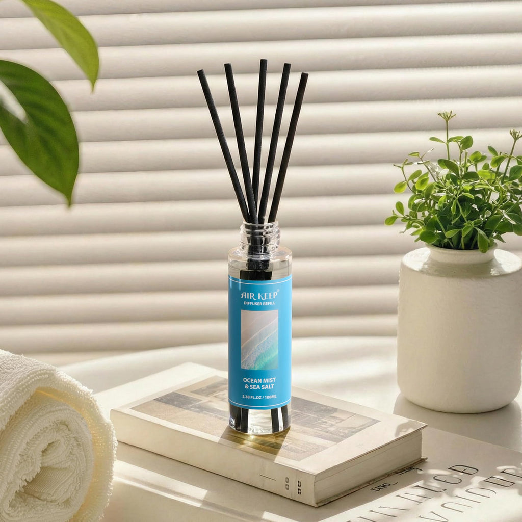Airkeep Clean Linen Reed Diffuser Set