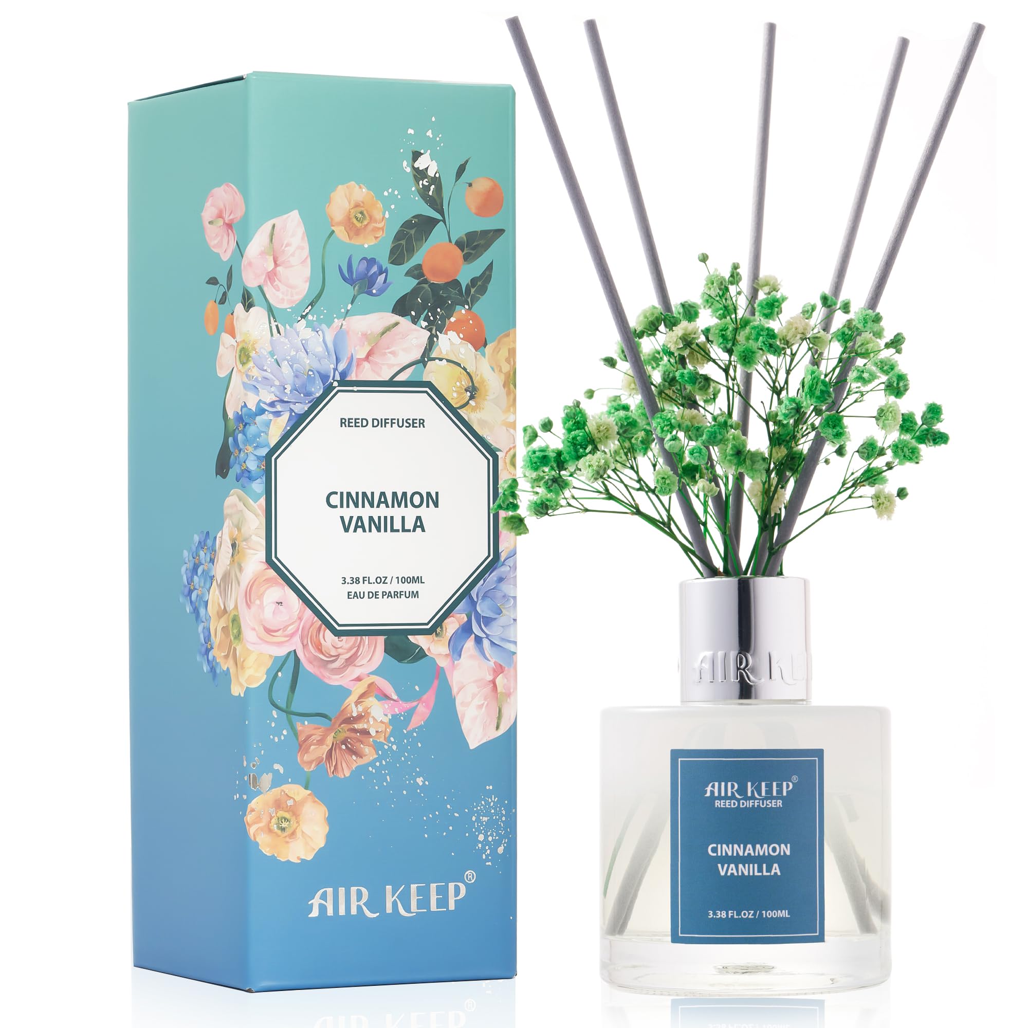 Airkeep Clean Linen Reed Diffuser Set