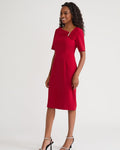 Kasper Women's Elbow Sleeve Embellished Dress