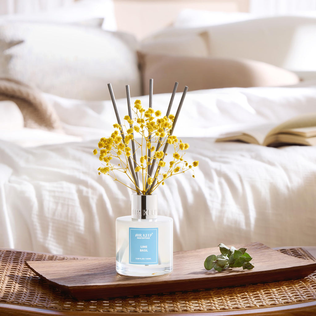 Airkeep Clean Linen Reed Diffuser Set