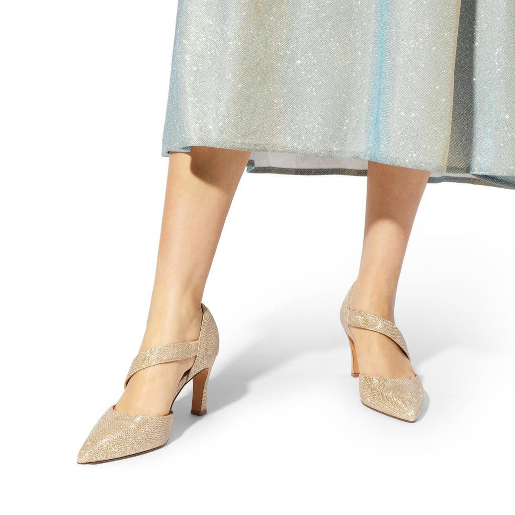 DREAM PAIRS Women's High Heels Pumps Dress Closed Pointed Toe Comfortable D'Orsay Pumps Shoes for Work Office Wedding Dancing Charmane