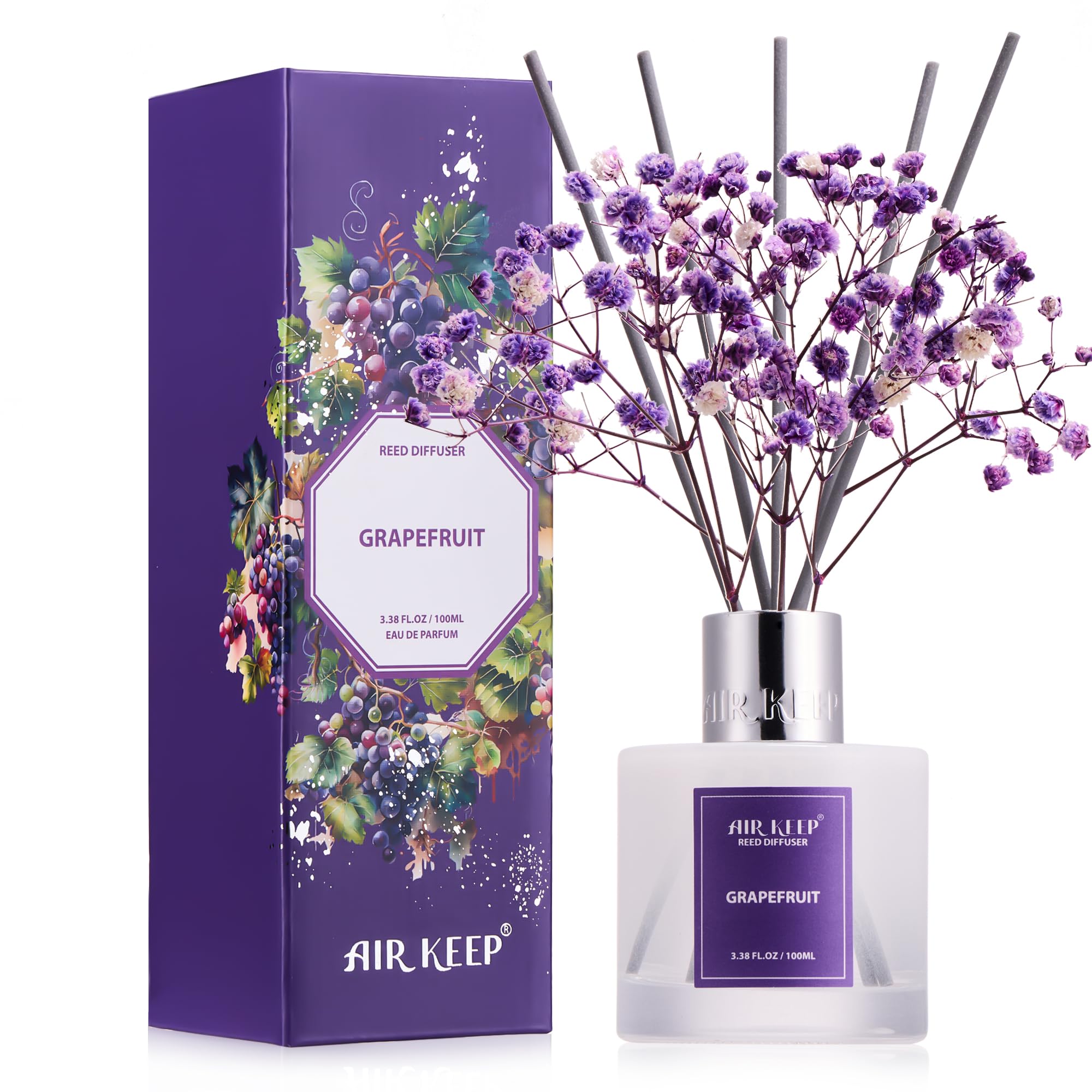 Airkeep Clean Linen Reed Diffuser Set