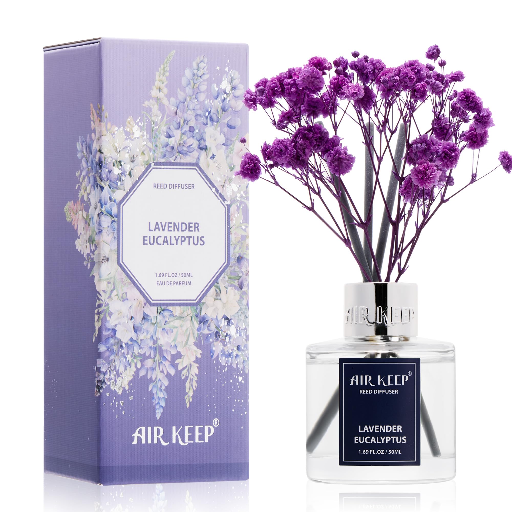 Airkeep Clean Linen Reed Diffuser Set