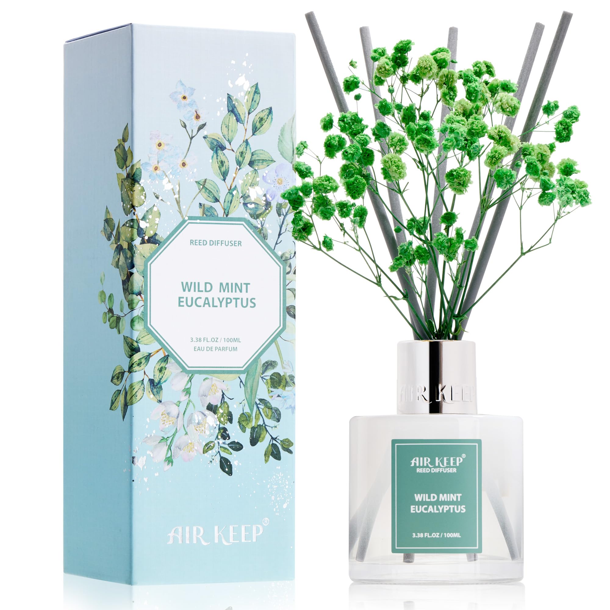 Airkeep Clean Linen Reed Diffuser Set