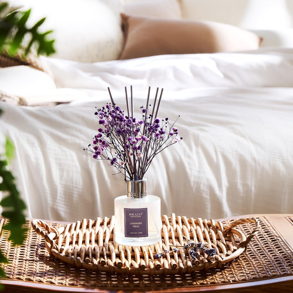 Airkeep Clean Linen Reed Diffuser Set