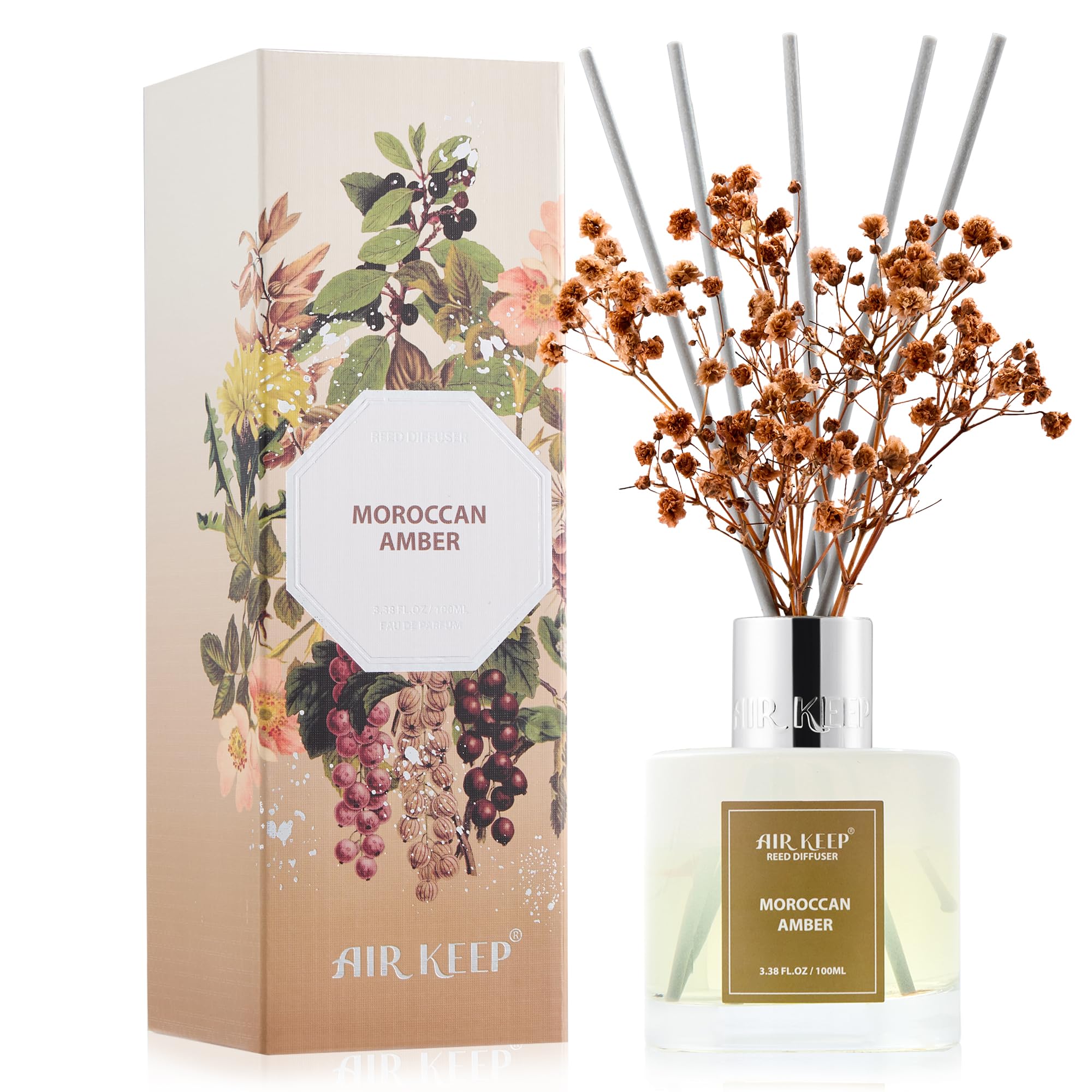 Airkeep Clean Linen Reed Diffuser Set
