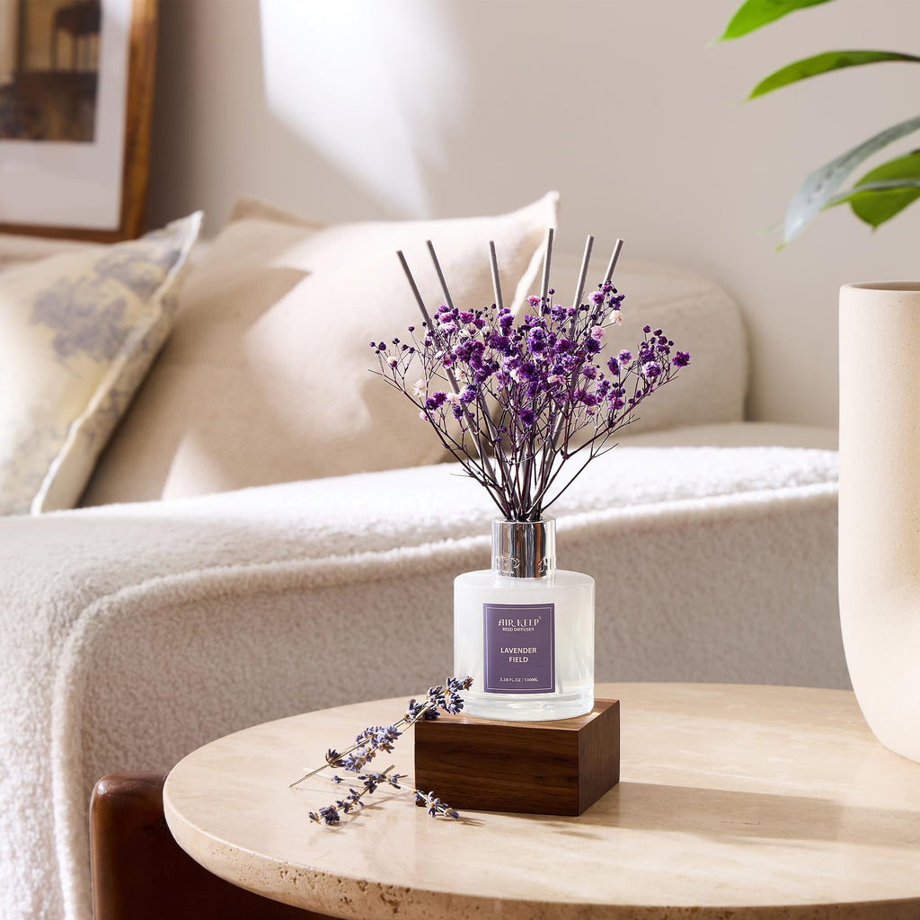 Airkeep Clean Linen Reed Diffuser Set