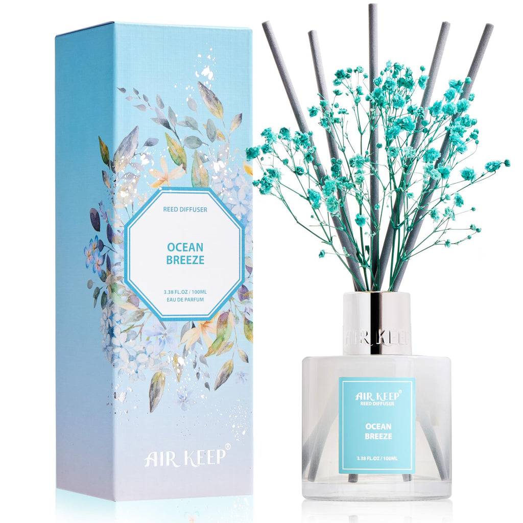 Airkeep Clean Linen Reed Diffuser Set