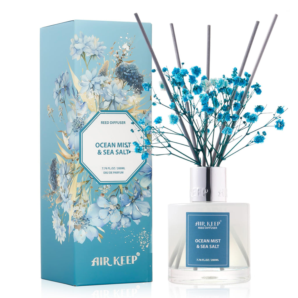 Airkeep Clean Linen Reed Diffuser Set