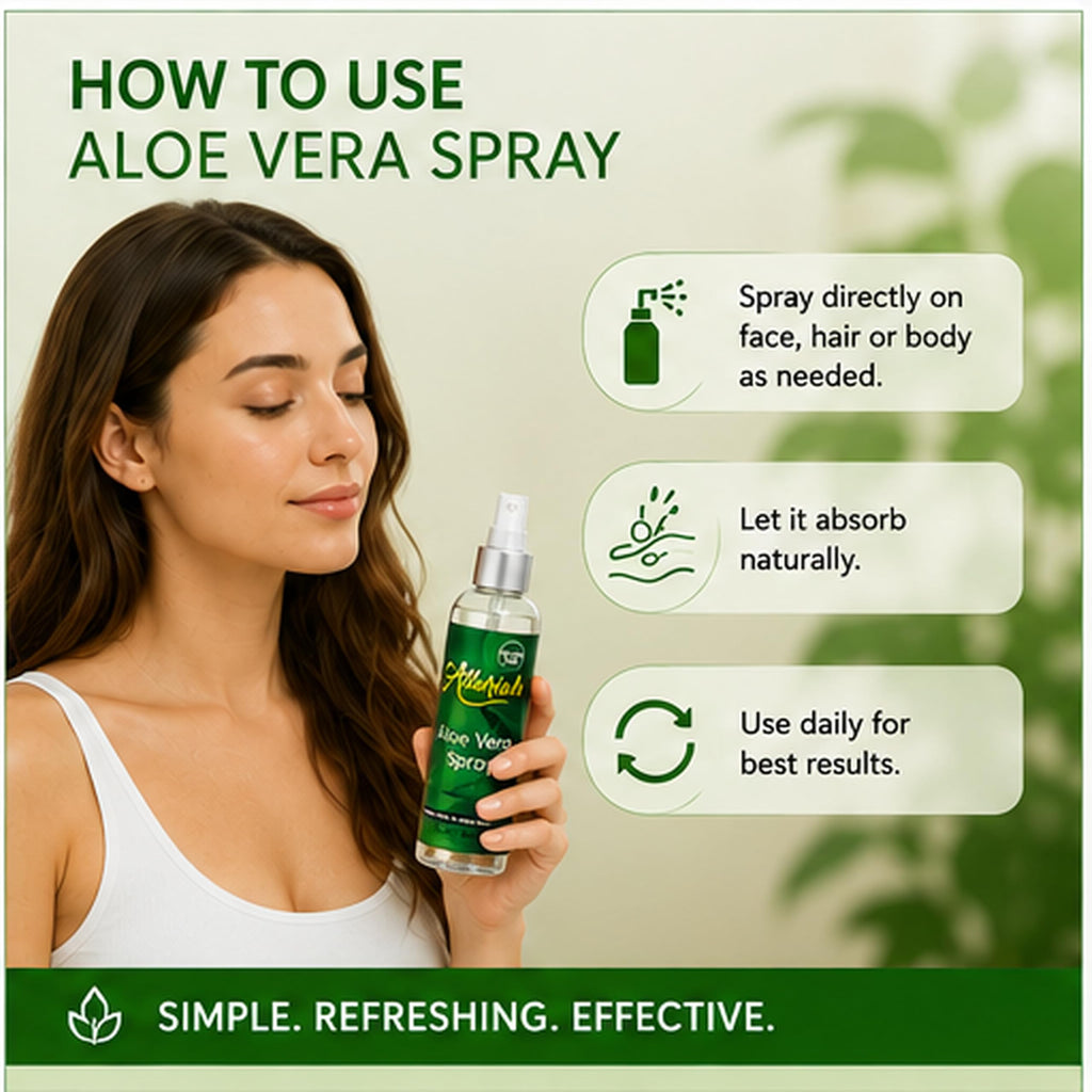Allurials Aloe Vera Gel from USA's Freshly Cut Pure Organic Aloe, 12 Oz
