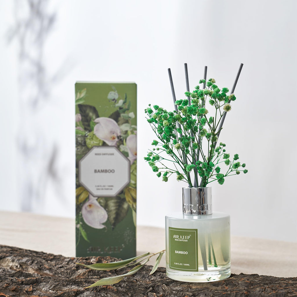 Airkeep Clean Linen Reed Diffuser Set