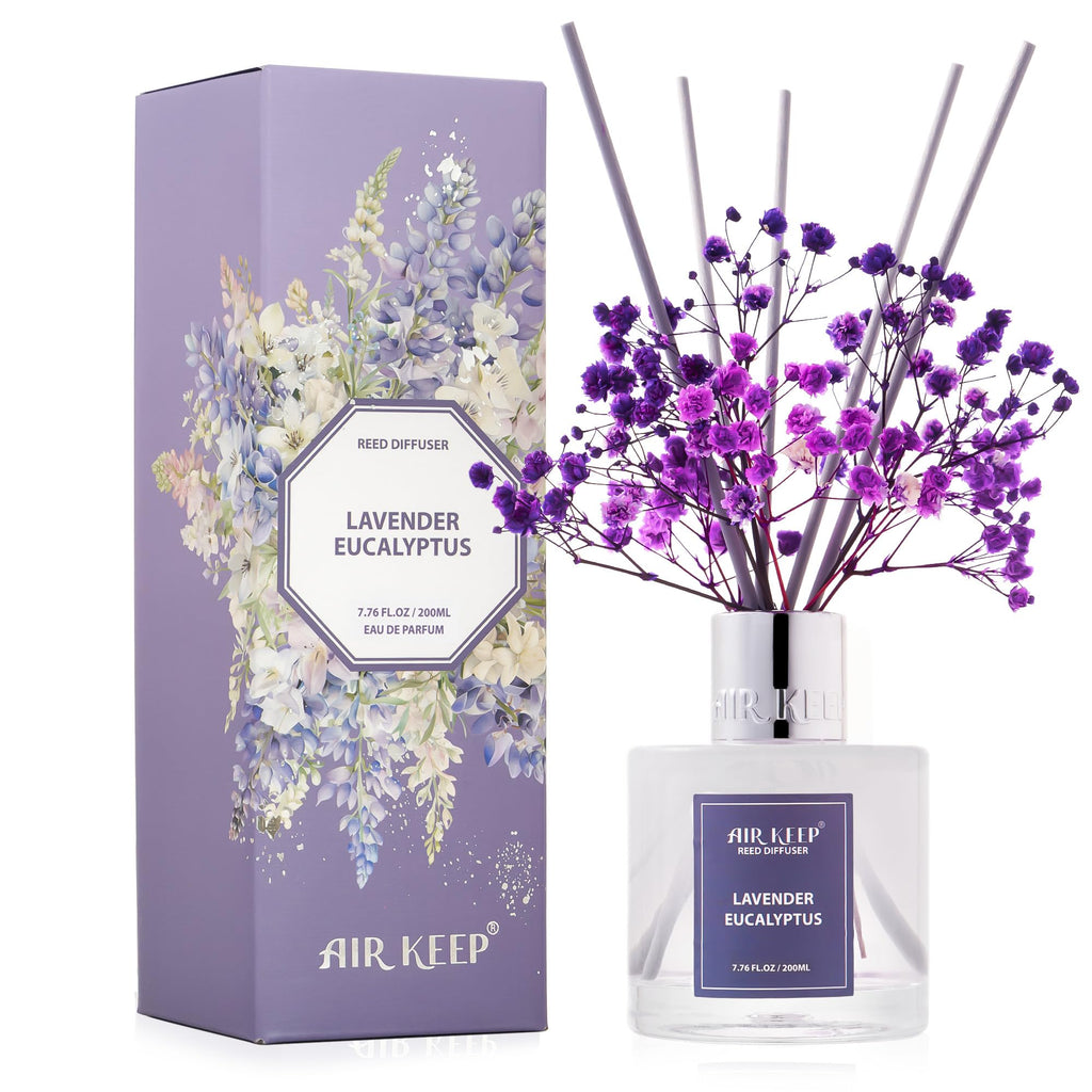 Airkeep Clean Linen Reed Diffuser Set