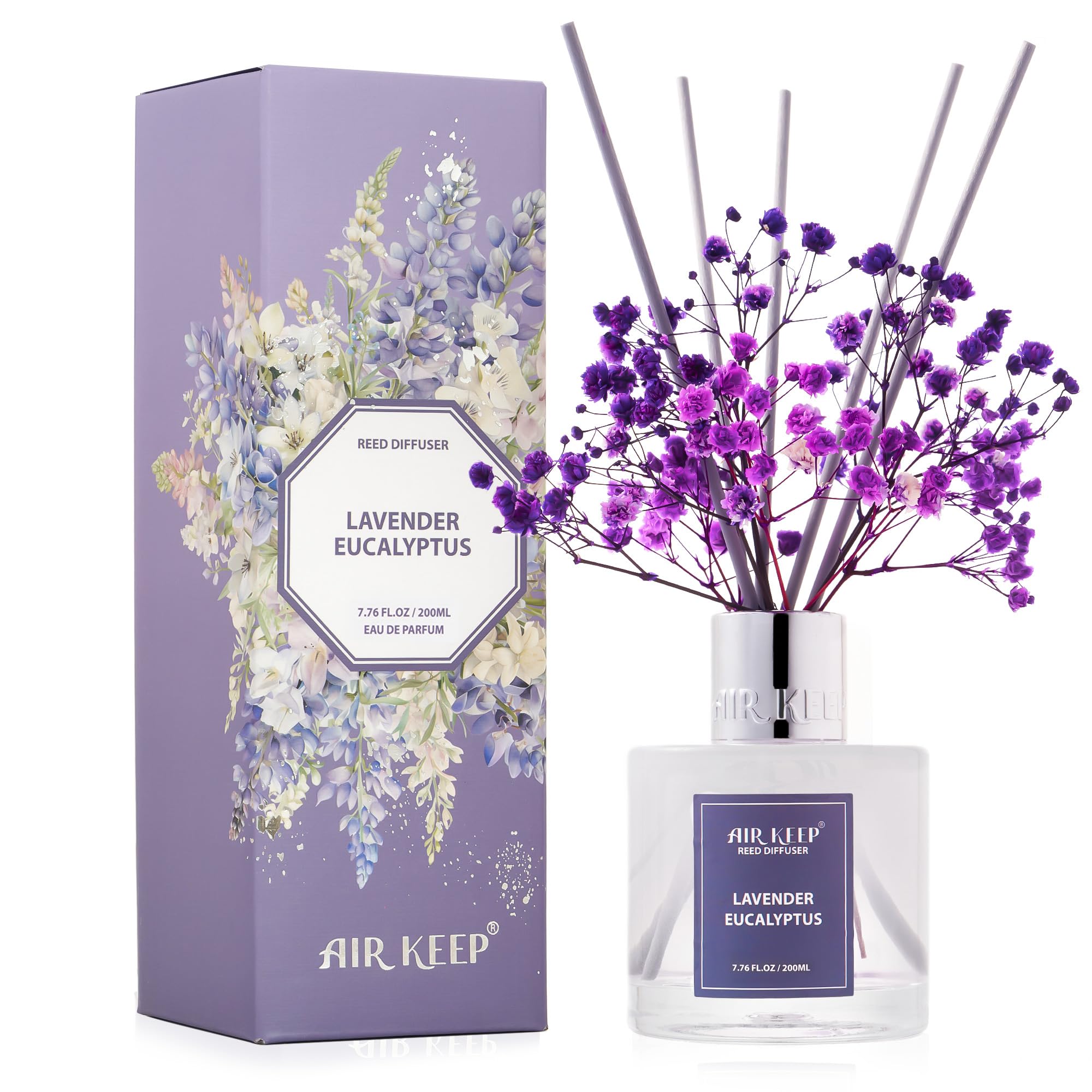 Airkeep Clean Linen Reed Diffuser Set