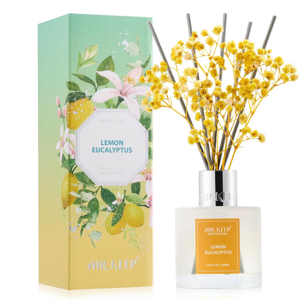 Airkeep Clean Linen Reed Diffuser Set
