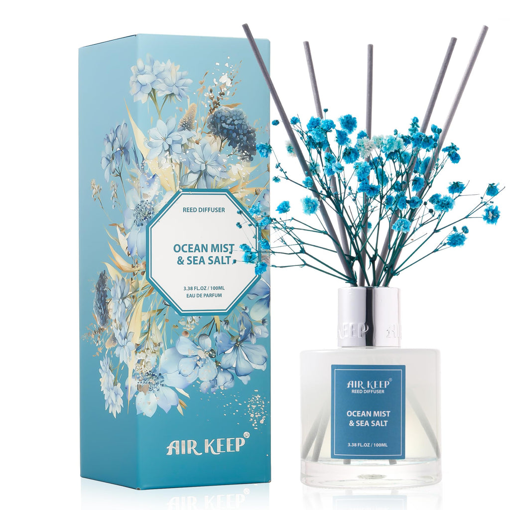 Airkeep Clean Linen Reed Diffuser Set