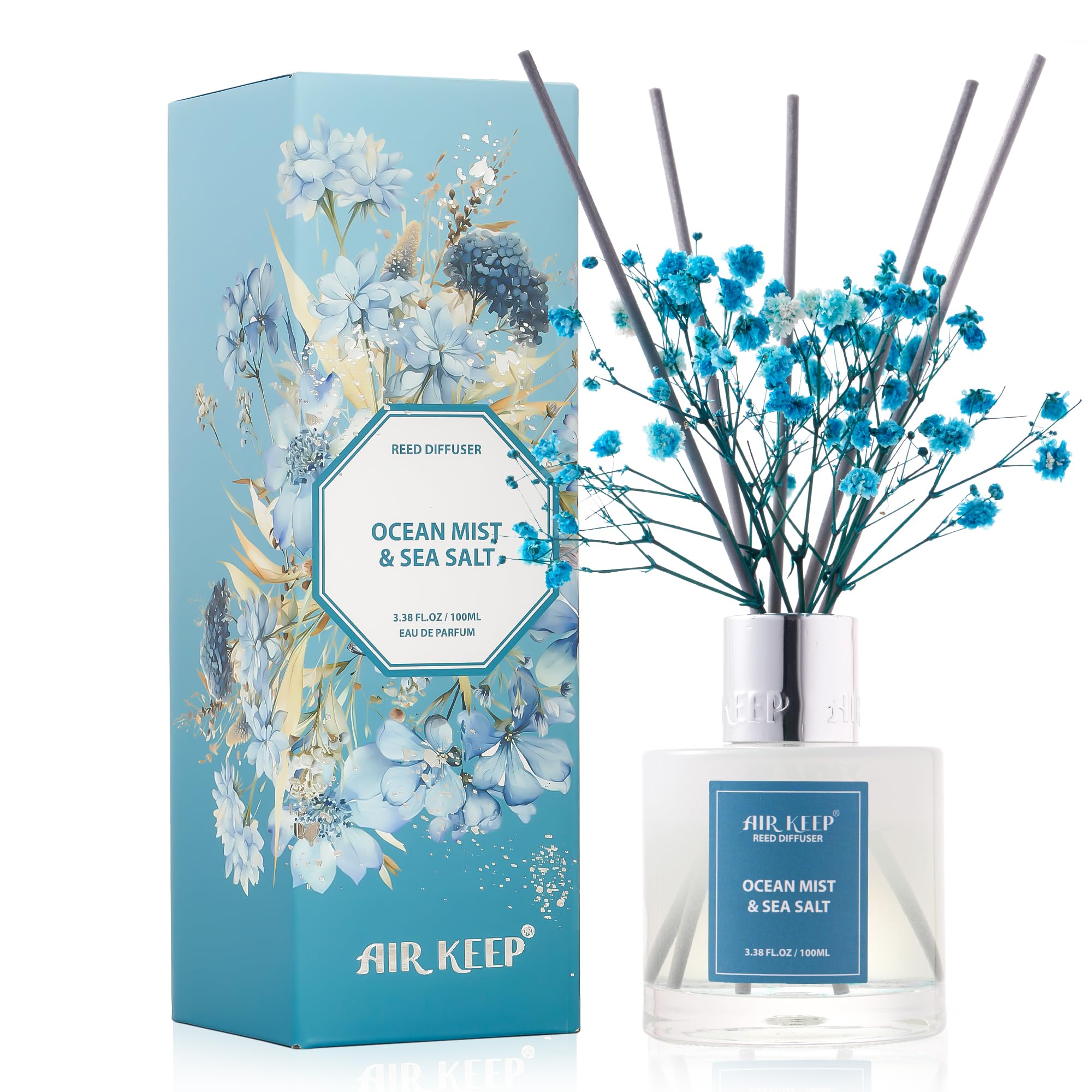 Airkeep Clean Linen Reed Diffuser Set