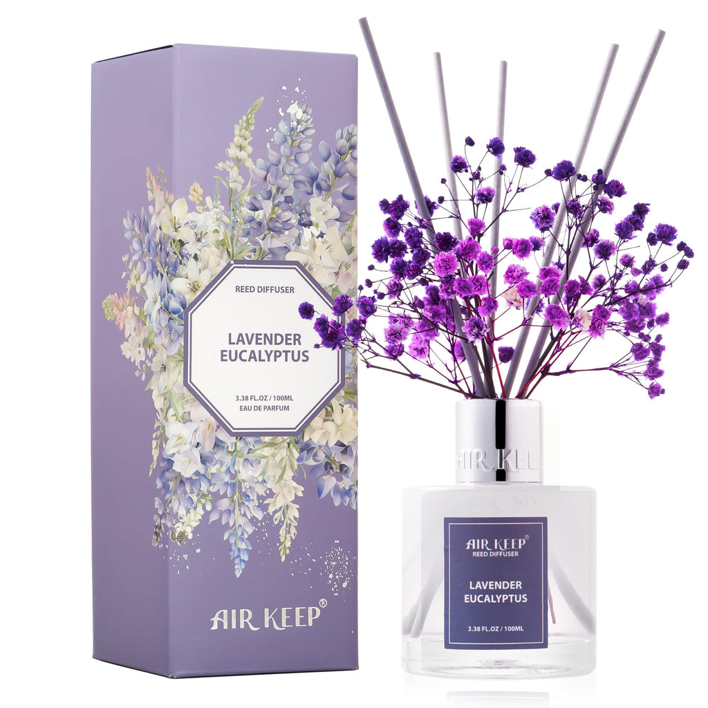 Airkeep Clean Linen Reed Diffuser Set