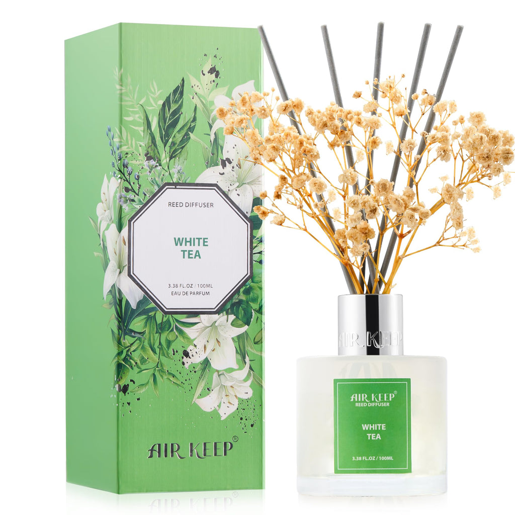 Airkeep Clean Linen Reed Diffuser Set