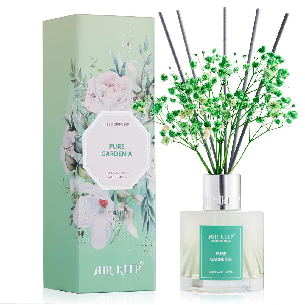 Airkeep Clean Linen Reed Diffuser Set