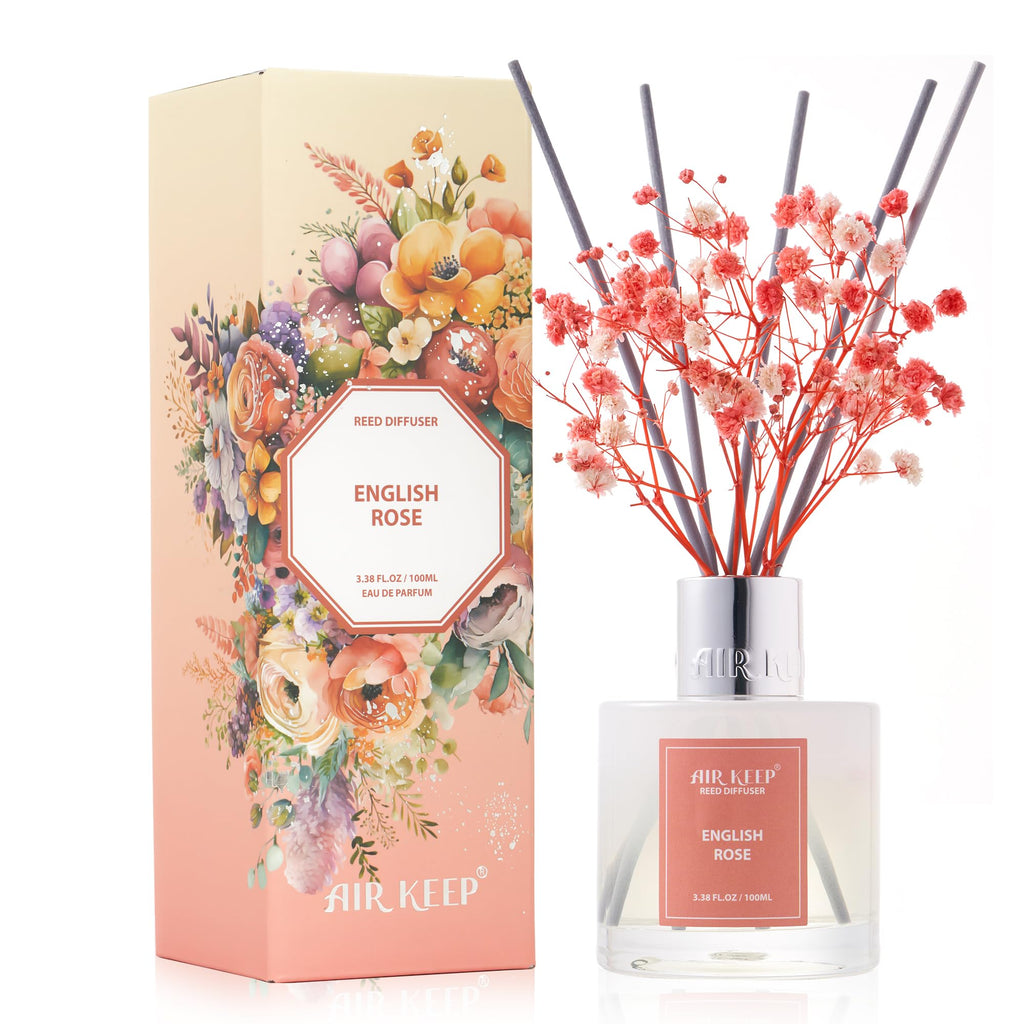 Airkeep Clean Linen Reed Diffuser Set
