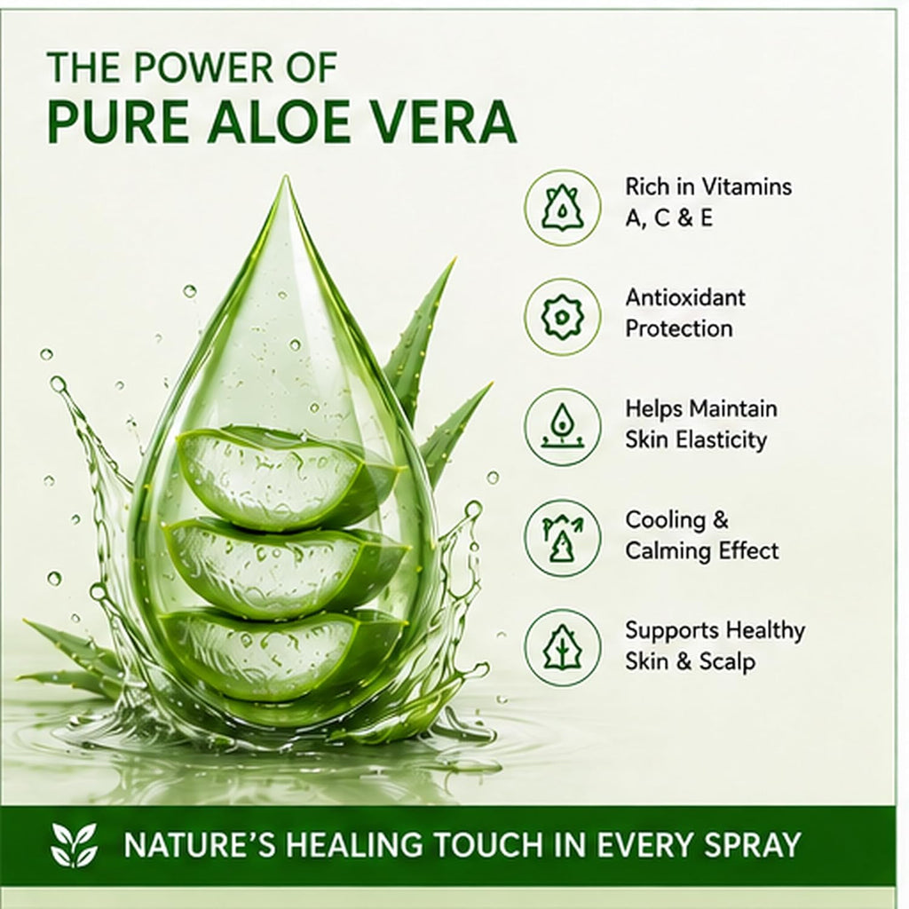Allurials Aloe Vera Gel from USA's Freshly Cut Pure Organic Aloe, 12 Oz