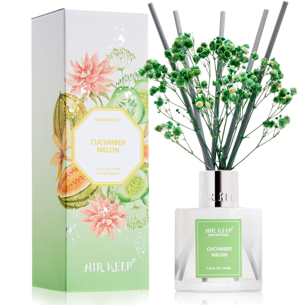 Airkeep Clean Linen Reed Diffuser Set